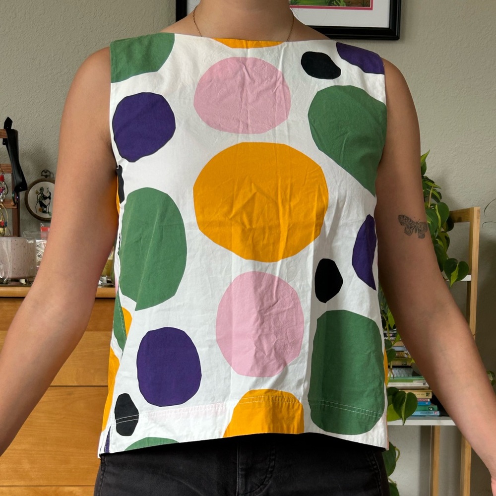 Marimekko Multicolor Polka Dot Tank Top